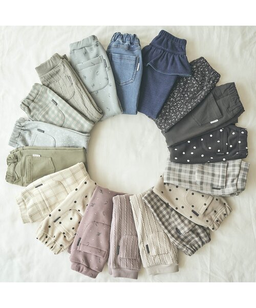 apres les cours(アプレレクール)の「裏微起毛デニム/7days Style pants 10分丈(その他パンツ・キッズ・ネイビー/ブルー・130/90/120/140/100/80/110)」の6枚目の写真