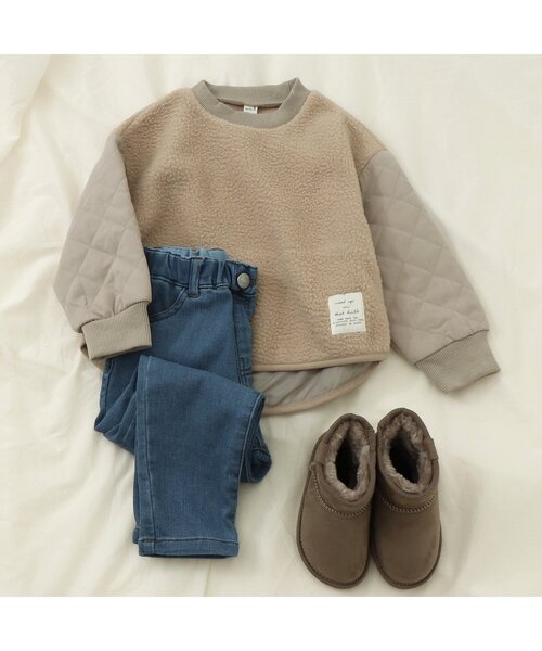 apres les cours(アプレレクール)の「裏微起毛デニム/7days Style pants 10分丈(その他パンツ・キッズ・ネイビー/ブルー・130/90/120/140/100/80/110)」の7枚目の写真