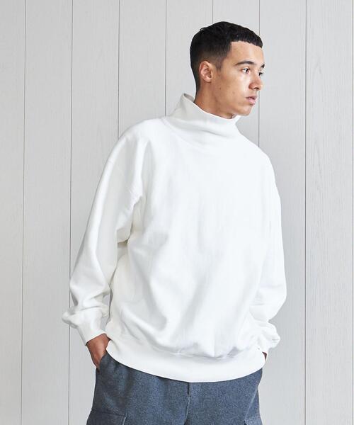 H BEAUTY&YOUTH UNITED ARROWS(エイチビューティーアンドユースユナイテッドアローズ)の「<H>SWEAT MOCK NECK PULLOVER/カットソー(スウェット・メンズ・ホワイト/グレー・S/M/L)」の3枚目の写真