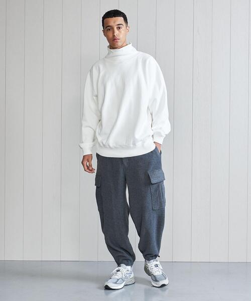 H BEAUTY&YOUTH UNITED ARROWS(エイチビューティーアンドユースユナイテッドアローズ)の「<H>SWEAT MOCK NECK PULLOVER/カットソー(スウェット・メンズ・ホワイト/グレー・S/M/L)」の5枚目の写真