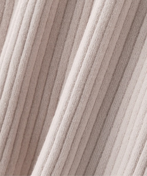 N.（N. Natural Beauty Basic）（エヌエヌナチュラルビューティーベーシック）の「◆ボトルネックパワーショルダーニットセットアップ（ワンピース・レディース・モカ/グリーン/クリーム・MEDIUM）」の19枚目の写真