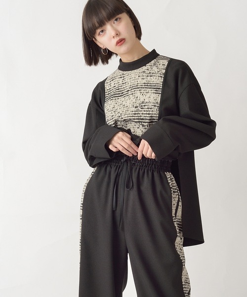 La SRIC(ラスリック)の「La SRIC / ボタンスリーブBL【セットアップ可】(シャツ/ブラウス・レディース・ブラック/グレー系その他・38)」の21枚目の写真