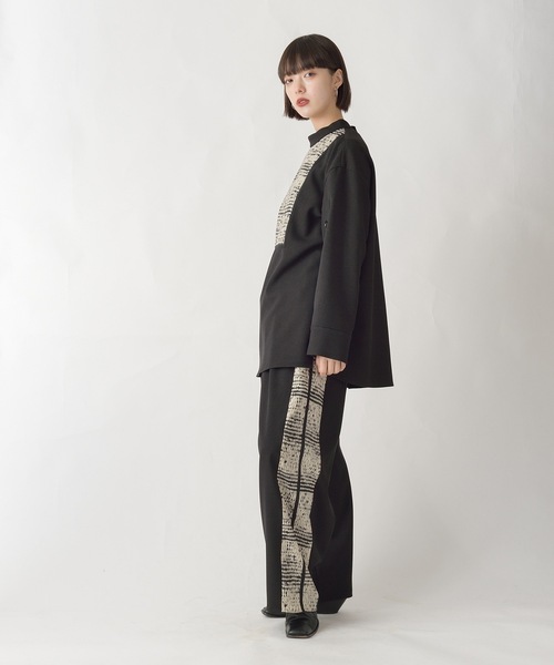 La SRIC(ラスリック)の「La SRIC / ボタンスリーブBL【セットアップ可】(シャツ/ブラウス・レディース・ブラック/グレー系その他・38)」の22枚目の写真