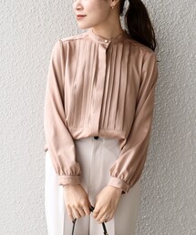 SHIPS | 〈手洗い可能〉パールモチーフボタンタックブラウス◇(シャツ/ブラウス)