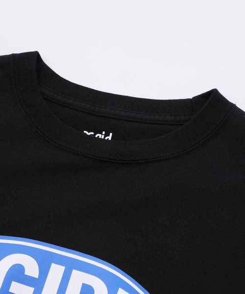 X-girl（エックスガール）の「BASIC OVAL LOGO L/S TEE（Tシャツ/カットソー・レディース・ライトブルー/ブラック/ホワイト・L/M/XL/S）」の10枚目の写真