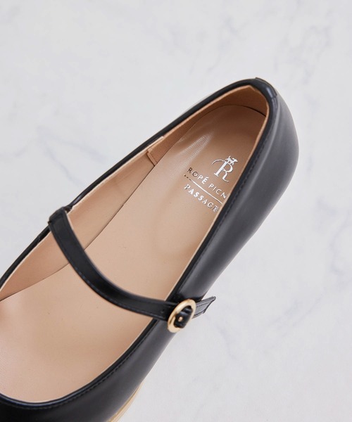 ROPE' PICNIC（ロペピクニック）の「ラウンドヒールメリージェーンパンプス（パンプス・レディース・ブラック/キナリ/シルバー・23.0cm/23.5cm/24.0cm/24.5cm）」の5枚目の写真