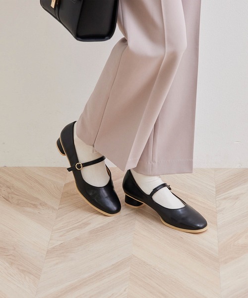 ROPE' PICNIC（ロペピクニック）の「ラウンドヒールメリージェーンパンプス（パンプス・レディース・ブラック/キナリ/シルバー・23.0cm/23.5cm/24.0cm/24.5cm）」の8枚目の写真