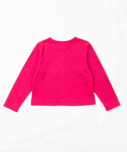 trois lapins kp（トロワラパンケーピー）の「お花刺しゅうの裏毛カーディガン(100-130cm)（カーディガン/ボレロ・キッズ・レッド/オートミール/ライム・130cm/110cm/100cm/120cm）」の6枚目の写真