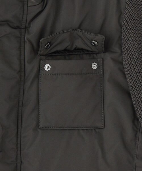 EPOCA UOMO(エポカウォモ)の「ニットコンビダウンブルゾン(ダウンジャケット/コート・メンズ・カーキ/ブラック・48/46)」の6枚目の写真