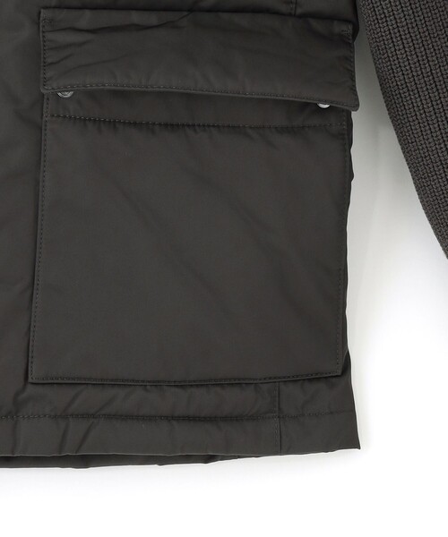 EPOCA UOMO(エポカウォモ)の「ニットコンビダウンブルゾン(ダウンジャケット/コート・メンズ・カーキ/ブラック・48/46)」の8枚目の写真