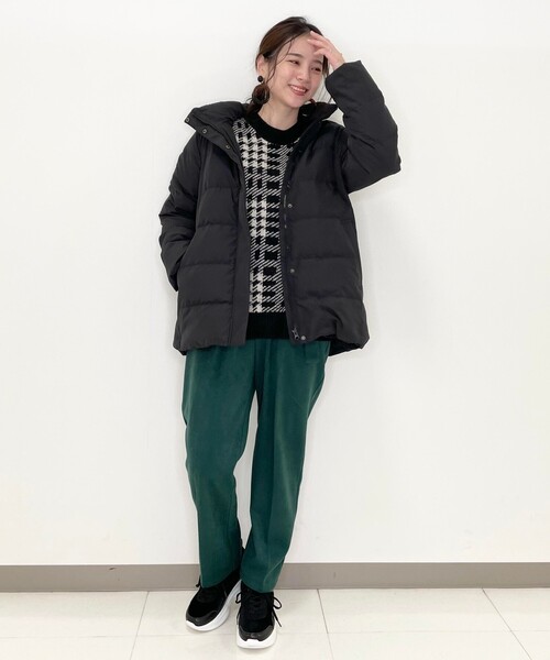 SHOO・LA・RUE（シューラルー）の「◆ふわふわ素材が可愛い！チェック柄ゆったりニット（ニット/セーター・レディース・ホワイト系その他2/サックスブルー系1/ブラック系1・00）」の6枚目の写真