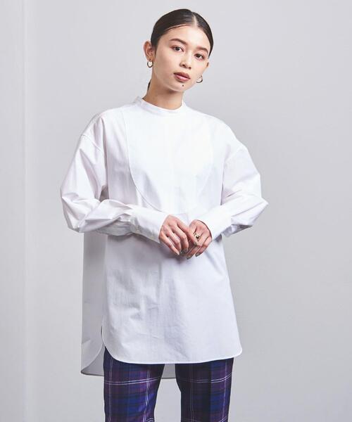 UNITED ARROWS（ユナイテッドアローズ）の「＜UNITED ARROWS＞C コンビ シャツ G（シャツ/ブラウス・レディース・ホワイト/ネイビー・FREE）」の7枚目の写真