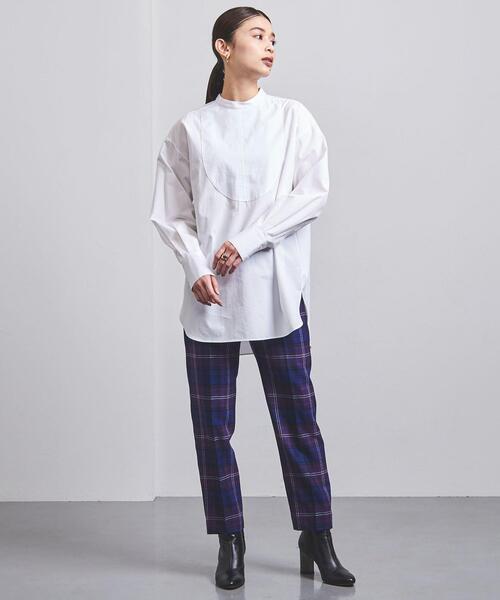 UNITED ARROWS（ユナイテッドアローズ）の「＜UNITED ARROWS＞C コンビ シャツ G（シャツ/ブラウス・レディース・ホワイト/ネイビー・FREE）」の9枚目の写真