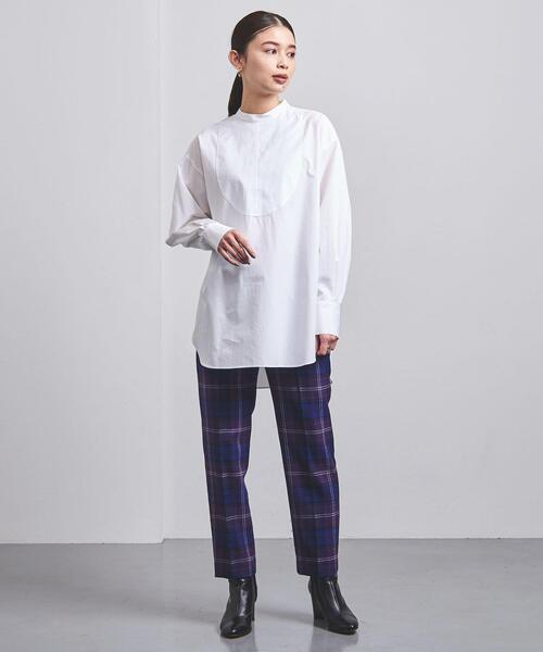 UNITED ARROWS（ユナイテッドアローズ）の「＜UNITED ARROWS＞C コンビ シャツ G（シャツ/ブラウス・レディース・ホワイト/ネイビー・FREE）」の8枚目の写真