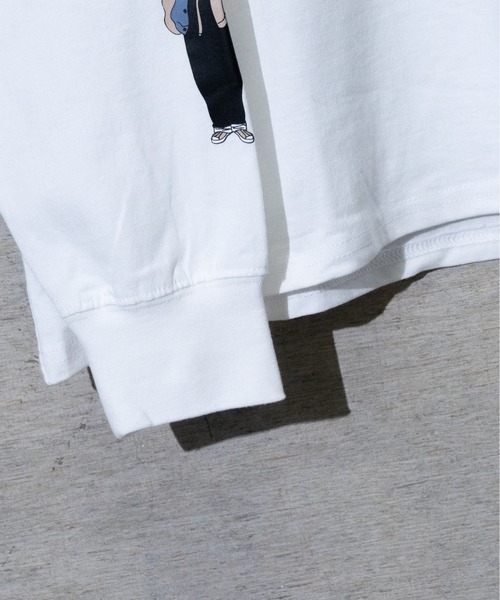 Red Cap Girl(レッドキャプガール)の「【a-r】〔Red Cap Girl/レッドキャップガール〕天竺 スリーブプリント "RED CAP GIRLS"L/S Tシャツ(Tシャツ/カットソー・メンズ・ホワイト/グリーン/ブラック・LARGE/MEDIUM)」の6枚目の写真