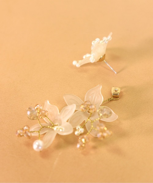 2150円 ピアス ゴージャス上品 あじさい ウエディング フォーマルカントリー 2150円 ピアス ゴージャス上品 あじさい ウエディング フォーマル