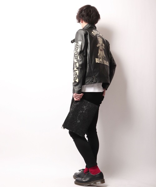BLACK JACKALL CROWN(ブラックジャッカルクラウン)の「BLACK JACKALL CROWN レース 2WAY クラッチバッグ スクエアショルダー(クラッチバッグ・レディース・ブラック・FREE)」の8枚目の写真