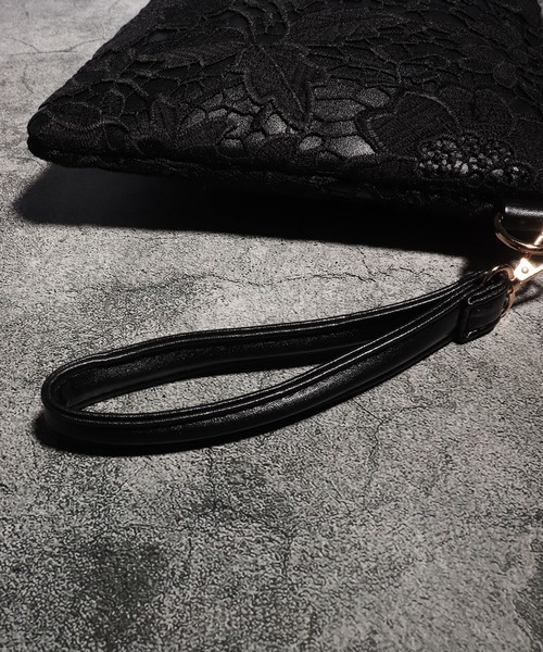 BLACK JACKALL CROWN(ブラックジャッカルクラウン)の「BLACK JACKALL CROWN レース 2WAY クラッチバッグ スクエアショルダー(クラッチバッグ・レディース・ブラック・FREE)」の22枚目の写真