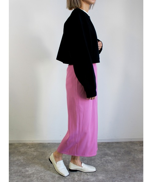 MLI'A（エムリア）の「スナップボタンニットカーディガン（カーディガン/ボレロ・レディース・グリーン/アイボリー/イエロー/レッド/ライトグリーン/サックスブルー/ピンク/ブラック・M）」の15枚目の写真