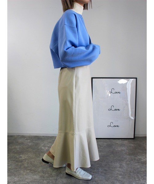 MLI'A（エムリア）の「スナップボタンニットカーディガン（カーディガン/ボレロ・レディース・グリーン/アイボリー/イエロー/レッド/ライトグリーン/サックスブルー/ピンク/ブラック・M）」の12枚目の写真