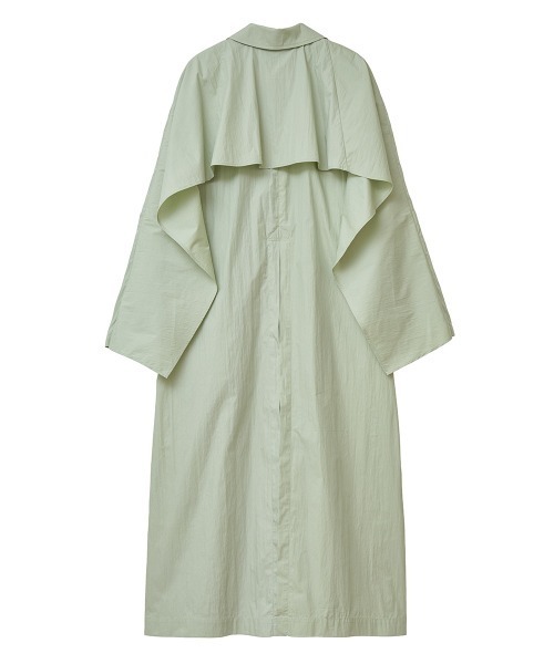CLANE（クラネ）の「BACK FRILL SINGLE  COAT（トレンチコート・レディース・ミント/アイボリー・2/1）」の11枚目の写真