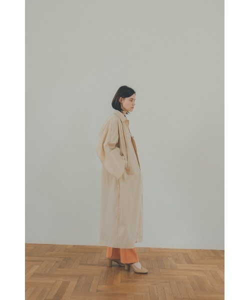 CLANE（クラネ）の「BACK FRILL SINGLE  COAT（トレンチコート・レディース・ミント/アイボリー・2/1）」の17枚目の写真