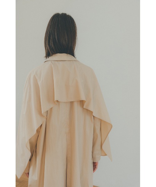 CLANE（クラネ）の「BACK FRILL SINGLE  COAT（トレンチコート・レディース・ミント/アイボリー・2/1）」の19枚目の写真