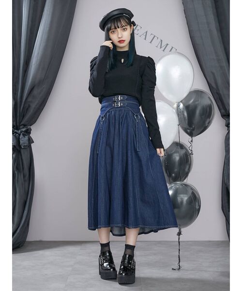 EATME（イートミー）の「エンブロイダリーBACKリボンベレー帽（ハンチング/ベレー帽・レディース・アイボリー/ブラック・FREE）」の5枚目の写真