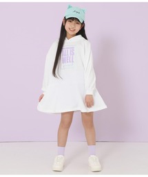 ミニ裏毛フレアワンピース