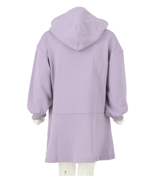 ANAP kids(アナップキッズ)の「ミニ裏毛フレアワンピース(ワンピース・キッズ・ラベンダー/オフホワイト/サックスブルー・110cm/120cm/130cm)」の7枚目の写真