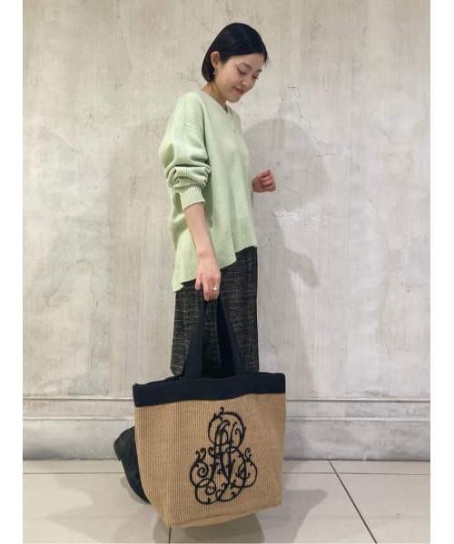 BEARDSLEY（ビアズリー）の「Vネックニット（ニット/セーター・レディース・ピンク/グリーン・FREE）」の22枚目の写真