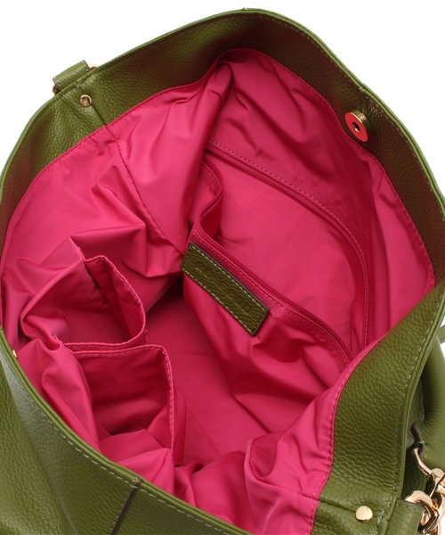 ROSE BUD COUPLES (ローズ バッド カップルズ)の「R-1945 FRONT ZIP PKT LARGE SQUARE BAG(ショルダーバッグ・レディース・ブラック/オレンジ/グリーン・ONE SIZE)」の12枚目の写真