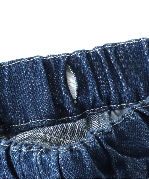 apres les cours（アプレレクール）の「WEB限定 裾刺繍スカラップデニムパンツ（デニムパンツ・キッズ・ネイビー/ブルー・90/100/110/120/130/140）」の11枚目の写真