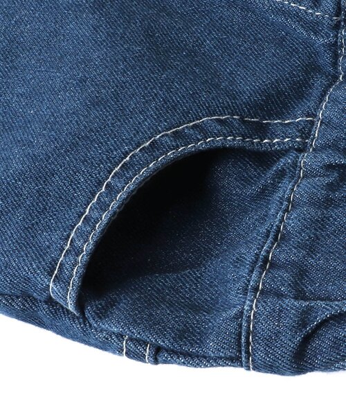 apres les cours（アプレレクール）の「WEB限定 裾刺繍スカラップデニムパンツ（デニムパンツ・キッズ・ネイビー/ブルー・90/100/110/120/130/140）」の17枚目の写真