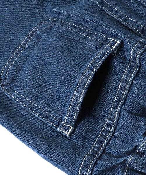 apres les cours（アプレレクール）の「WEB限定 裾刺繍スカラップデニムパンツ（デニムパンツ・キッズ・ネイビー/ブルー・90/100/110/120/130/140）」の19枚目の写真