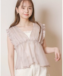 シアーリボンビスチェ