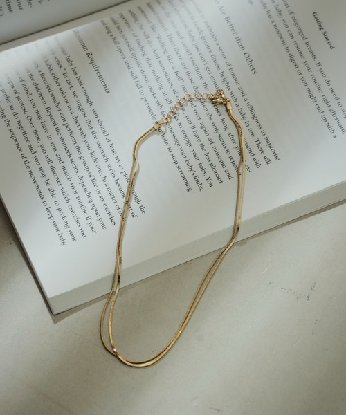 prose verse（プロズヴェール）の「シンプル2連ネックレス（ネックレス・レディース・シルバー/ゴールド・ﾌﾘ-）」の2枚目の写真