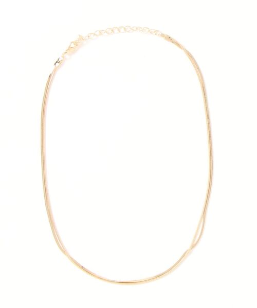 prose verse（プロズヴェール）の「シンプル2連ネックレス（ネックレス・レディース・シルバー/ゴールド・ﾌﾘ-）」の5枚目の写真