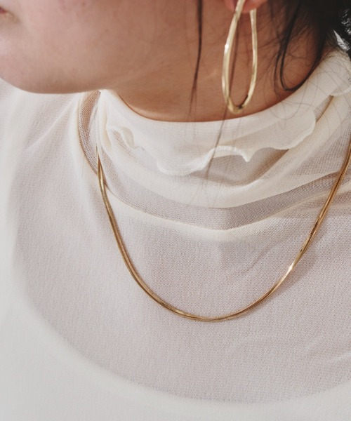 prose verse（プロズヴェール）の「シンプル2連ネックレス（ネックレス・レディース・シルバー/ゴールド・ﾌﾘ-）」の8枚目の写真