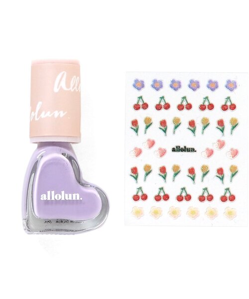 allolun.(オールオルン)の「オールオルン ネイル(マニキュア/ジェルネイル・キッズ・ホワイト/オフホワイト/ピンク/ゴールド/オレンジ/ブルー/ミント/レインボー/ラベンダー/ローズ・FREE)」の5枚目の写真