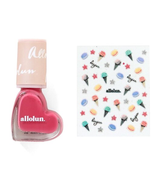allolun.(オールオルン)の「オールオルン ネイル(マニキュア/ジェルネイル・キッズ・ホワイト/オフホワイト/ピンク/ゴールド/オレンジ/ブルー/ミント/レインボー/ラベンダー/ローズ・FREE)」の6枚目の写真