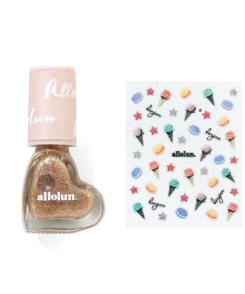 allolun.(オールオルン)の「オールオルン ネイル(マニキュア/ジェルネイル・キッズ・ホワイト/オフホワイト/ピンク/ゴールド/オレンジ/ブルー/ミント/レインボー/ラベンダー/ローズ・FREE)」の9枚目の写真