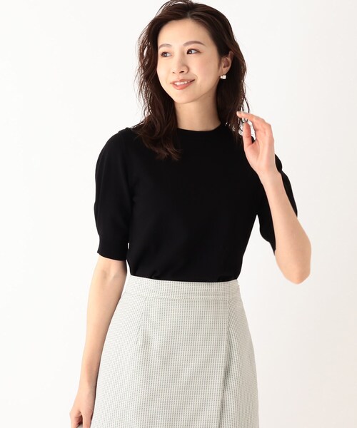 index（インデックス）の「◆2WAYレースカラーニット【WEB限定サイズ】（ニット/セーター・レディース・ホワイト/ブラック/パープル/グレイッシュベージュ・40/38）」の18枚目の写真