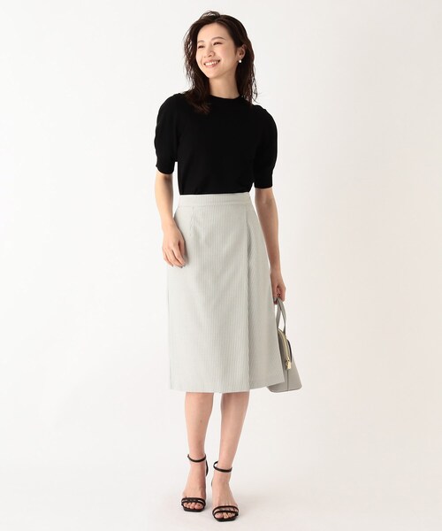 新品✨レース　ニット　2wayスカート index（インデックス）の「◇2WAYレースカラーニット【WEB限定
