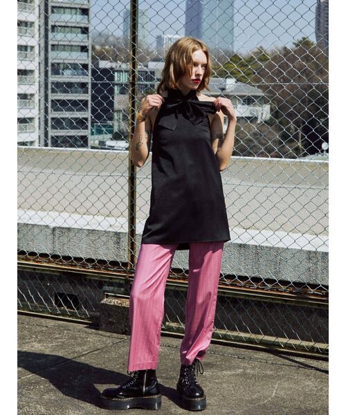 jouetie（ジュエティ）の「ホルターネックブラウス（シャツ/ブラウス・レディース・その他1/グリーン/ブラック・MEDIUM）」の6枚目の写真