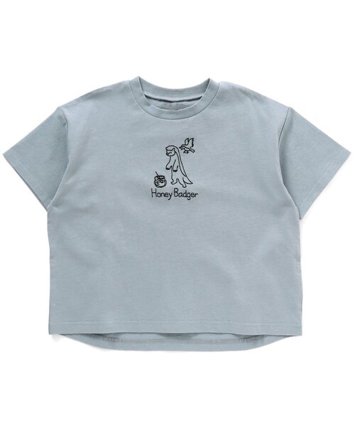 BREEZE（ブリーズ）の「/東山動植物園コラボ　ゆるタッチアニマルTシャツ（Tシャツ/カットソー・キッズ・ライトグレー/ベージュ/オレンジ/ブルー/グリーン・90/100/110/120/80/130/140）」の4枚目の写真