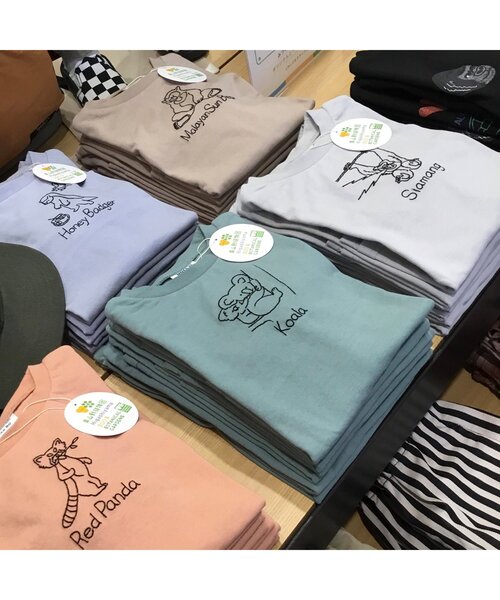 セール】/東山動植物園コラボ ゆるタッチアニマルTシャツ（Tシャツ