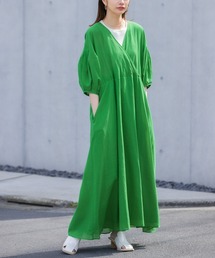 KBF | ウエストベルト2WAYカシュクールワンピース(ワンピース)