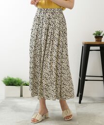 DRESKIP | 【洗える/新色追加】サテンギャザースカート(スカート)