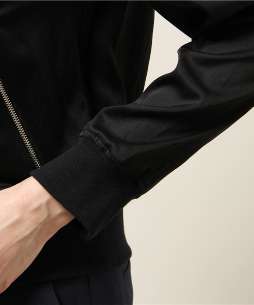 ELFORBR（エルフォーブル）の「テンセルナイロンリブブルゾン（ブルゾン・レディース・カーキオリーブ/ブラック/ベージュ・36/38）」の9枚目の写真